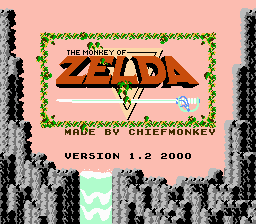 The Monkey of Zelda Title Screen